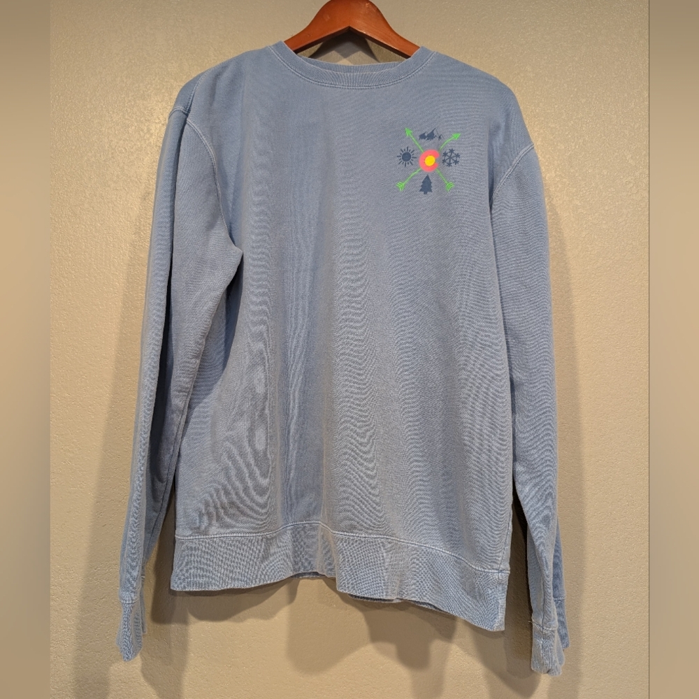 Women's Light Blue Graphic Sweatshirt